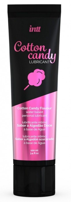 Интимный гель на водной основе Cotton Candy Lubricant - 100 мл. - INTT - купить с доставкой в Орехово-Зуево