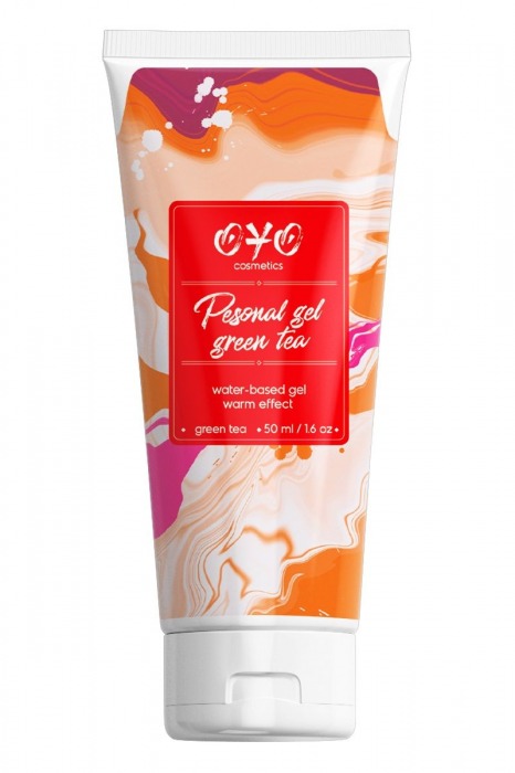 Интимная смазка на водной основе с согревающим эффектом OYO Personal Gel Green Tea - 50 мл. - OYO - купить с доставкой в Орехово-Зуево