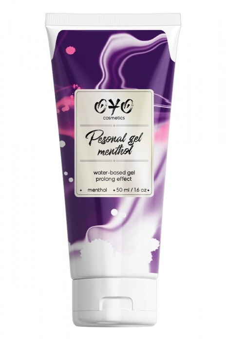 Интимная смазка на водной основе с пролонгирующим эффектом OYO Personal Gel Menthol - 50 мл. - OYO - купить с доставкой в Орехово-Зуево