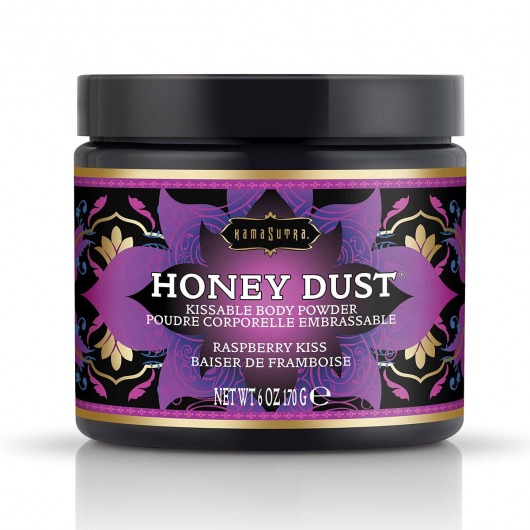 Пудра для тела Honey Dust Body Powder с ароматом малины - 170 гр. - Kama Sutra - купить с доставкой в Орехово-Зуево