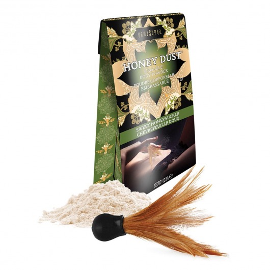 Пудра для тела Honey Dust Body Powder с ароматом жимолости - 28 гр. - Kama Sutra - купить с доставкой в Орехово-Зуево
