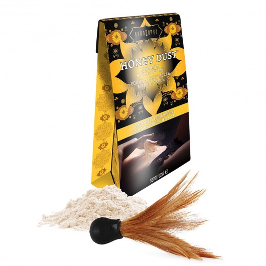Пудра для тела Honey Dust Body Powder с ароматом кокоса и ананаса - 28 гр. - Kama Sutra - купить с доставкой в Орехово-Зуево