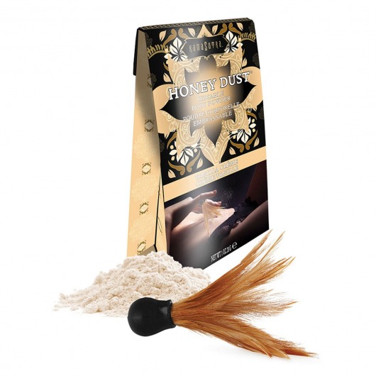 Пудра для тела Honey Dust Body Powder с ароматом ванили - 28 гр. - Kama Sutra - купить с доставкой в Орехово-Зуево