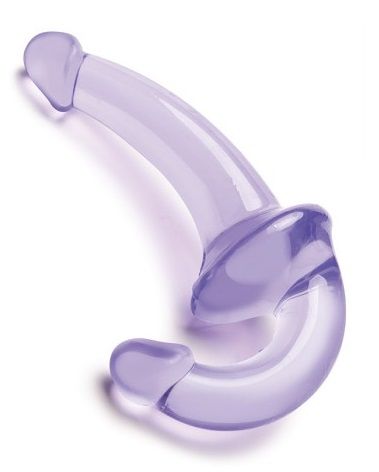 Фиолетовый безремневой страпон Strapless Strap-On - Lux Fetish - купить с доставкой в Орехово-Зуево