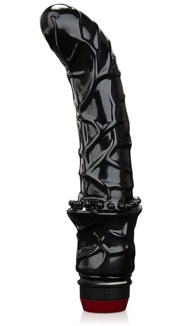 Черный вибромассажер простаты 6  Premium Prostate Massager - BlueLine - в Орехово-Зуево купить с доставкой