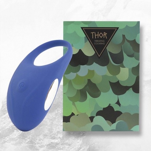 Синее кольцо с вибрацией Thor Cockring - FeelzToys - в Орехово-Зуево купить с доставкой