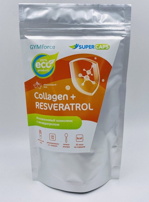 Натуральный коллаген с ресвератролом GYMforce Collagen+ - 150 гр. - SuperCaps - купить с доставкой в Орехово-Зуево