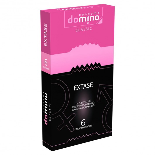 Презервативы с точками и рёбрышками DOMINO Classic Extase - 6 шт. - Domino - купить с доставкой в Орехово-Зуево