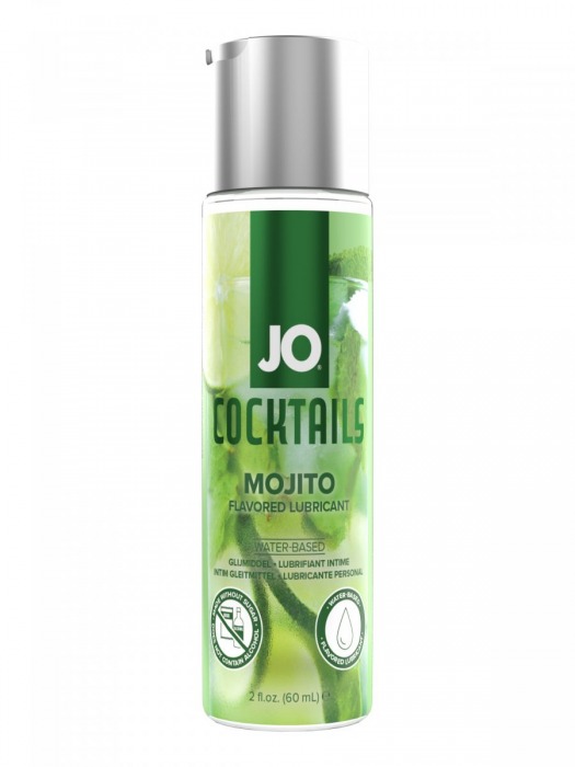 Вкусовой лубрикант на водной основе JO Cocktails Mojito - 60 мл. - System JO - купить с доставкой в Орехово-Зуево