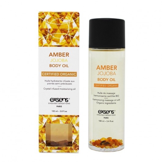 Органическое массажное масло AMBER JOJOBA - 100 мл. - Exsens - купить с доставкой в Орехово-Зуево