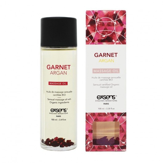 Органическое массажное масло GARNET ARGAN - 100 мл. - Exsens - купить с доставкой в Орехово-Зуево