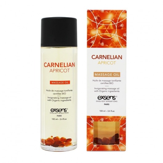 Органическое массажное масло CARNELIAN APRICOT - 100 мл. - Exsens - купить с доставкой в Орехово-Зуево