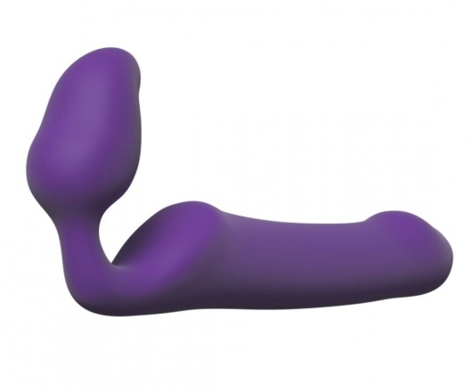 Фиолетовый безремневой страпон Queens L - Adrien Lastic - купить с доставкой в Орехово-Зуево