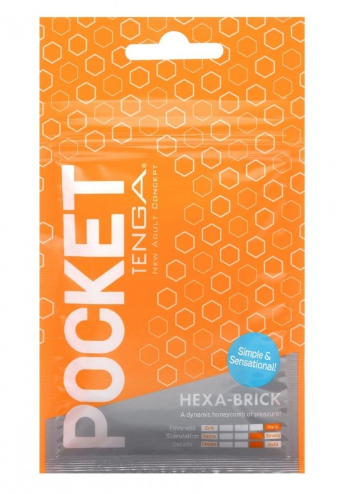 Карманный мастурбатор HEXA-BRICK - Tenga - в Орехово-Зуево купить с доставкой