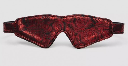 Двусторонняя красно-черная маска на глаза Reversible Faux Leather Blindfold - Fifty Shades of Grey - купить с доставкой в Орехово-Зуево