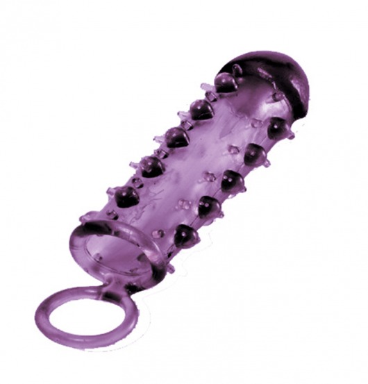 Закрытая фиолетовая насадка с пупырышками SAMURAI PENIS SLEEVE PURPLE - 14,5 см. - NMC - в Орехово-Зуево купить с доставкой