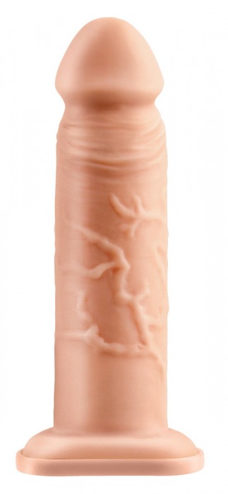 Телесный реалистичный фаллоимитатор с полостью Silicone Hollow Extension - 20 см. - Pipedream - купить с доставкой в Орехово-Зуево