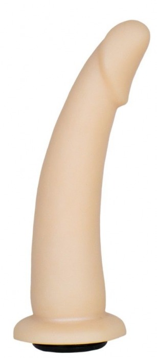 Телесная гладкая насадка-фаллоимитатор Harness - 17 см. - LOVETOY (А-Полимер) - купить с доставкой в Орехово-Зуево