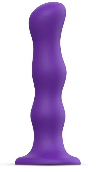 Фиолетовая насадка Strap-On-Me Dildo Geisha Balls size XL - Strap-on-me - купить с доставкой в Орехово-Зуево