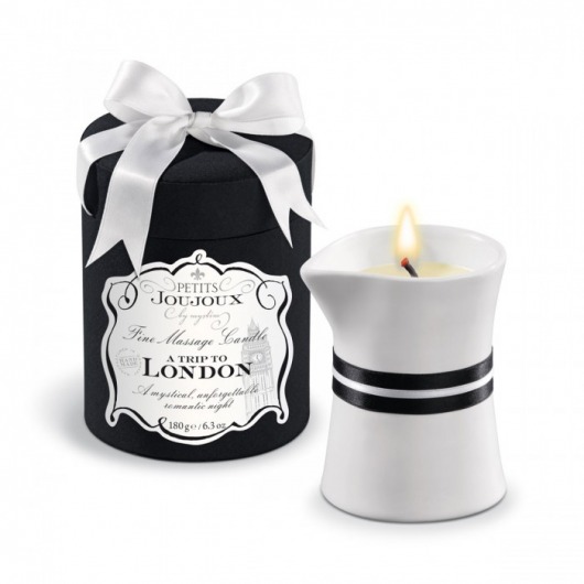 Массажное масло в виде большой свечи Petits Joujoux London с ароматом ревеня, амбры и чёрной смородины - MyStim - купить с доставкой в Орехово-Зуево
