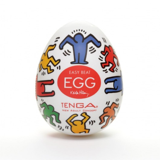 Мастурбатор-яйцо Keith Haring EGG DANCE - Tenga - в Орехово-Зуево купить с доставкой