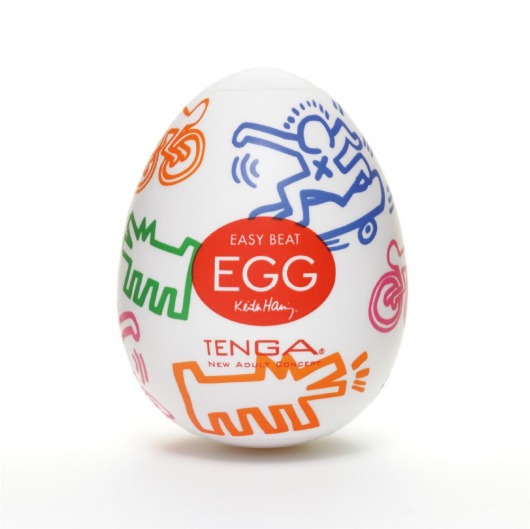 Мастурбатор-яйцо Keith Haring EGG STREET - Tenga - в Орехово-Зуево купить с доставкой