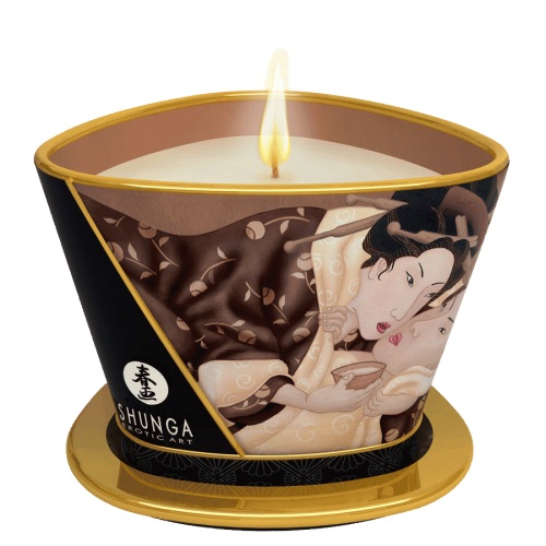 Массажная свеча Intoxicatin Chocolate с ароматом шоколада - 170 мл. - Shunga - купить с доставкой в Орехово-Зуево
