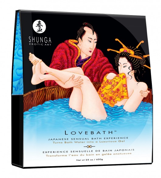 Соль для ванны Lovebath Ocean temptation, превращающая воду в гель - 650 гр. - Shunga - купить с доставкой в Орехово-Зуево