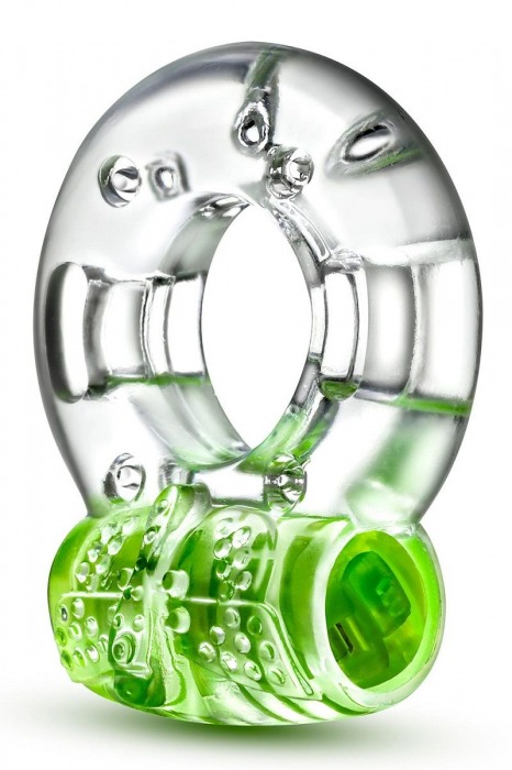 Зеленое эрекционное виброкольцо Arouser Vibrating C-Ring - Blush Novelties - в Орехово-Зуево купить с доставкой