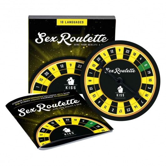 Настольная игра-рулетка Sex Roulette Kiss - Tease&Please - купить с доставкой в Орехово-Зуево