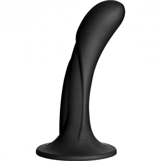 Черная изогнутая насадка Vac-U-Lock G-Spot - 16,5 см. - Doc Johnson - купить с доставкой в Орехово-Зуево