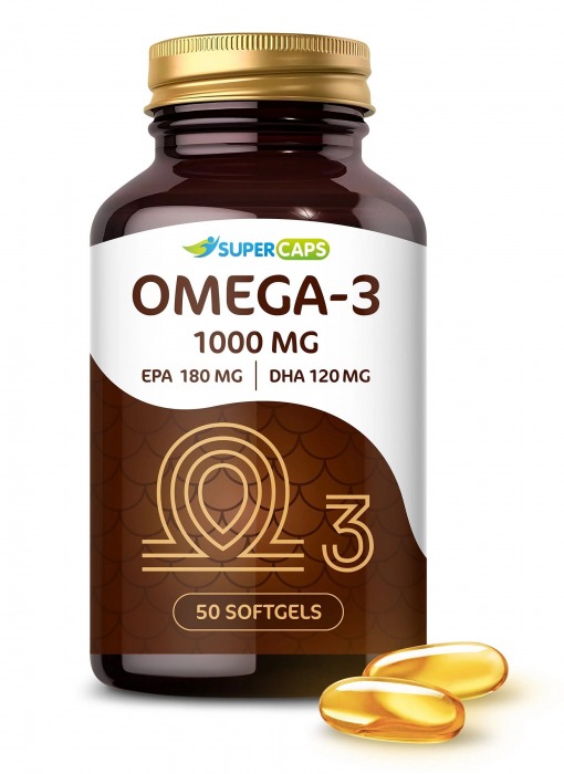 Пищевая добавка SuperCaps OMEGA-3 - 50 капсул (1000 мг) - SuperCaps - купить с доставкой в Орехово-Зуево