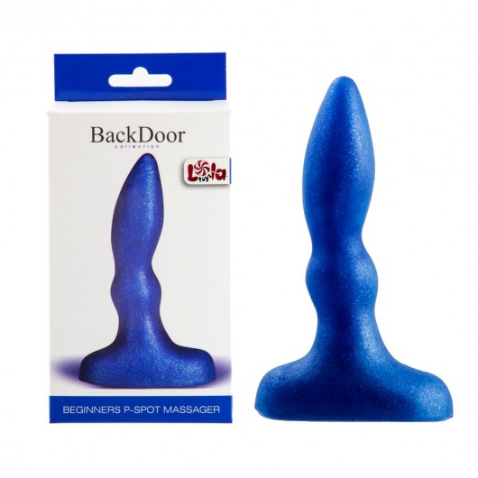 Синий анальный стимулятор Beginners p-spot massager - 11 см. - Lola Games - в Орехово-Зуево купить с доставкой