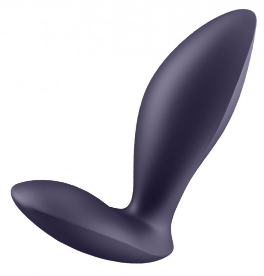 Фиолетовый анальный вибростимулятор Power Plug - Satisfyer - в Орехово-Зуево купить с доставкой