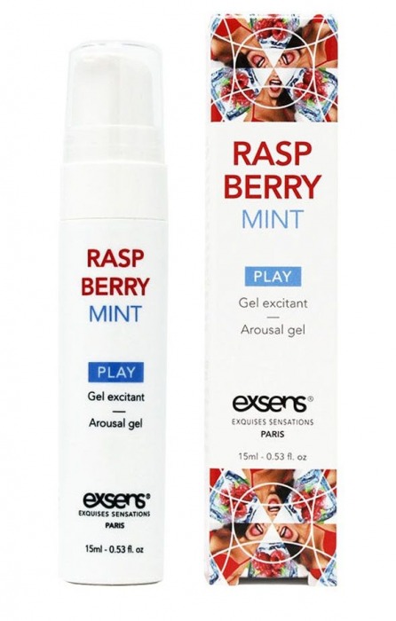 Возбуждающий гель Raspberry Mint с ароматом малины и мяты - 15 мл. - Exsens - купить с доставкой в Орехово-Зуево