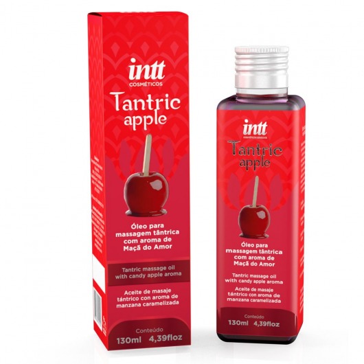 Массажное масло Tantric Apple с ароматом яблока - 130 мл. - INTT - купить с доставкой в Орехово-Зуево