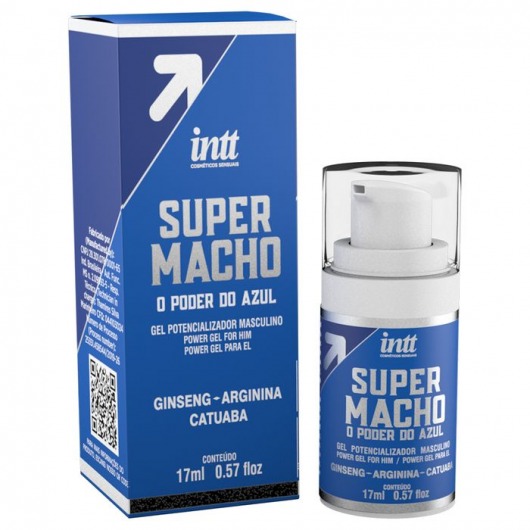 Мужской стимулирующий гель Super Macho - 17 мл. - INTT - купить с доставкой в Орехово-Зуево