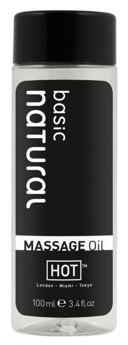 Массажное масло для тела Natural Basic - 100 мл. - HOT - купить с доставкой в Орехово-Зуево