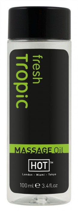 Массажное масло для тела Tropic Fresh - 100 мл. - HOT - купить с доставкой в Орехово-Зуево
