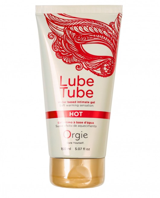 Интимный гель на водной основе Lube Tube Hot с разогревающим эффектом - 150 мл. - ORGIE - купить с доставкой в Орехово-Зуево