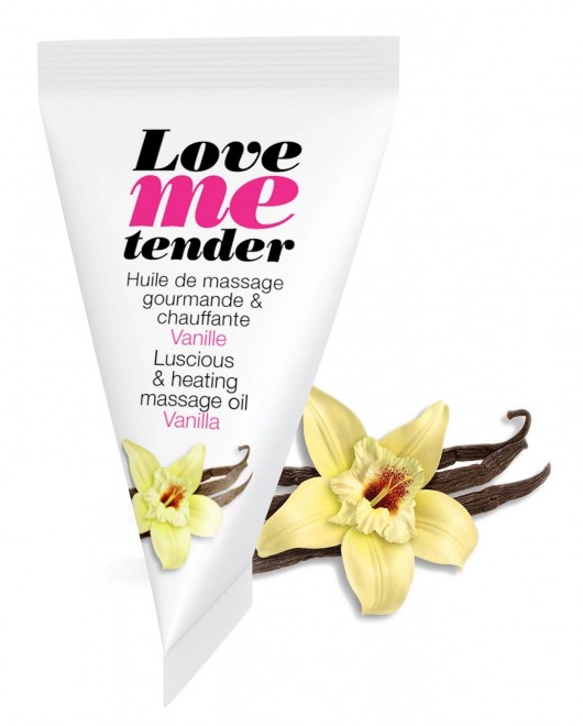 Съедобное согревающее массажное масло Love Me Tender Vanilla с ароматом ванили - 10 мл. - Love to Love - купить с доставкой в Орехово-Зуево