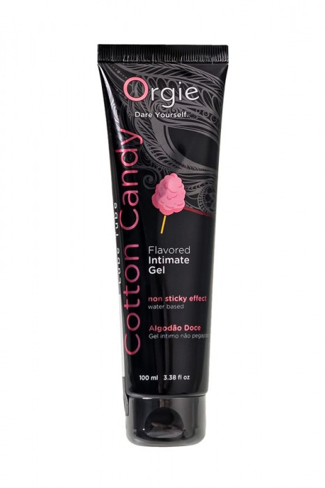 Интимный гель на водной осное Lube Tube Cotton Candy со вкусом сахарной ваты - 100 мл. - ORGIE - купить с доставкой в Орехово-Зуево