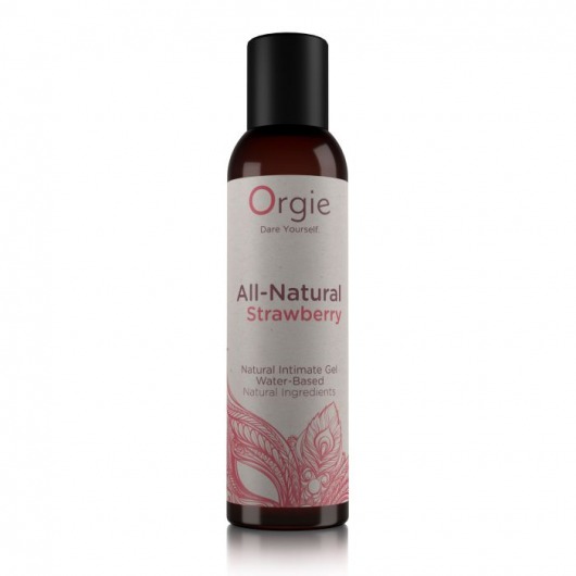 Интимный гель на водной основе All-Natural Strawberry с ароматом клубники - 150 мл. - ORGIE - купить с доставкой в Орехово-Зуево