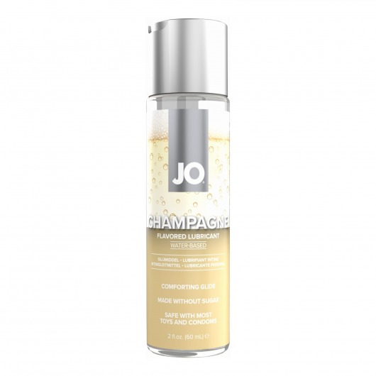 Лубрикант на водной основе JO H2O Champagne Flavored Lubricant с ароматом шампанского - 60 мл. - System JO - купить с доставкой в Орехово-Зуево
