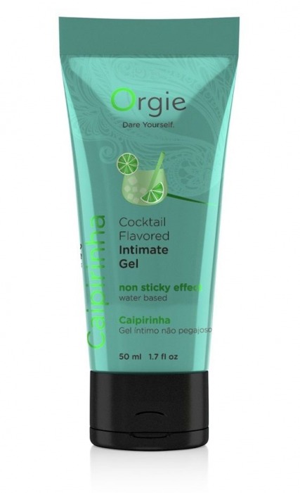 Съедобный интимный гель Orgie Lube Tube Cocktail Caipirinha - 50 мл. - ORGIE - купить с доставкой в Орехово-Зуево