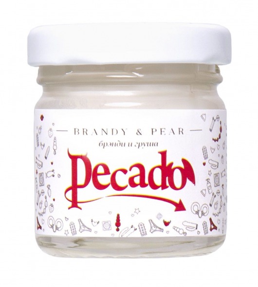 Массажная свеча Brandy   Pear - 35 мл. - Pecado - купить с доставкой в Орехово-Зуево
