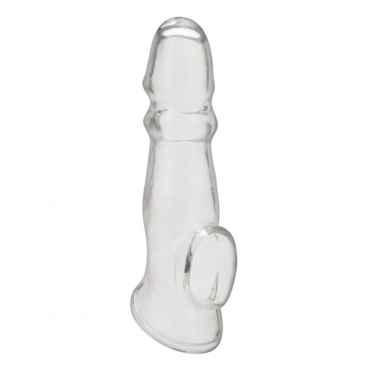 Прозрачная насадка для пениса Girthy Penis Enhancing Sleeve Extension - 17,1 см. - BlueLine - в Орехово-Зуево купить с доставкой