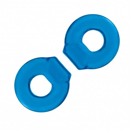 Комплект из двух колец для пениса 2-Pack Ultra-Stretch Stamina Endurance Ring - BlueLine - в Орехово-Зуево купить с доставкой