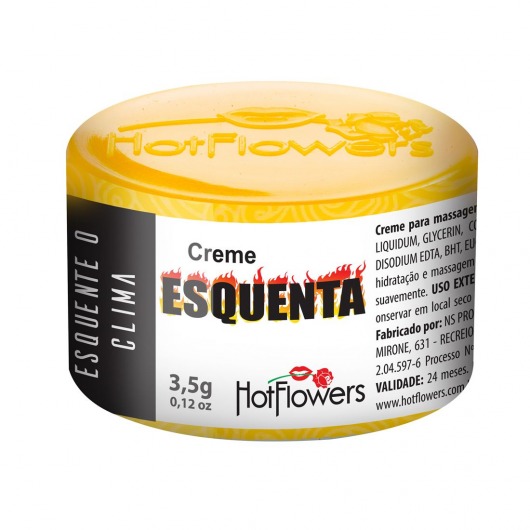 Возбуждающий крем Esquenta с разогревающим эффектом - 3,5 гр. - HotFlowers - купить с доставкой в Орехово-Зуево