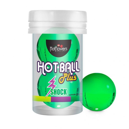 Лубрикант на силиконовой основе Hot Ball Plus с покалывающим эффектом (2 шарика по 3 гр.) - HotFlowers - купить с доставкой в Орехово-Зуево
